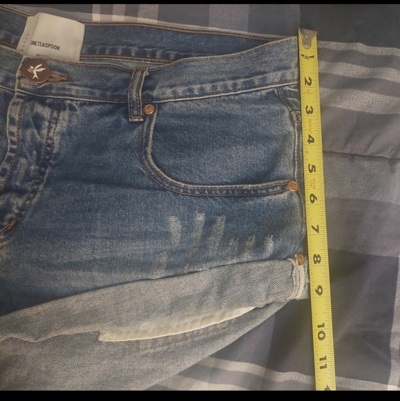 ONE TEASPOON BANDITS DENIM JEAN SHORTS - Picture 9 of 12